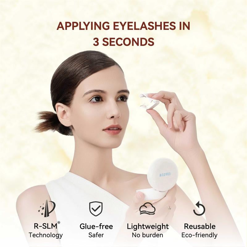 Wosado Soft Magnetic Eyelashes All-In-One Box, Butterbear Limited Edition Magnetic Eyelash Extensions, Waterproof, Reusable, Glue-Free, Eyeliner-Free