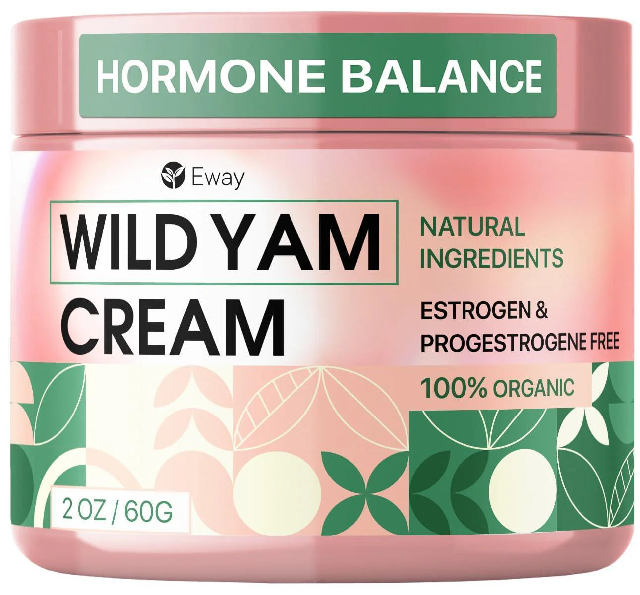 Wild Yam Cream for Hormone Balance Deep Moisturizing 2 OZ Hormone Support